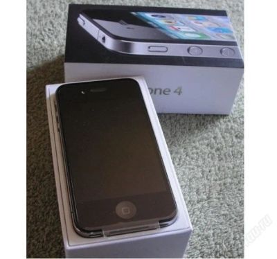 Лот: 1598587. Фото: 1. Apple iPhone 4 16 GB, черный. Смартфоны
