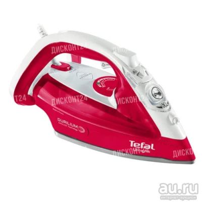 Лот: 14276491. Фото: 1. Утюг Tefal FV4950E0 красный. Утюги, парогенераторы, отпариватели