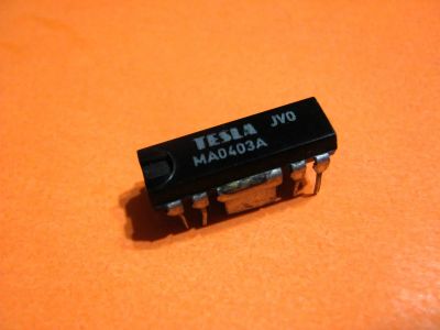 Лот: 25590330. Фото: 1. MA0403A Tesla, микросхема, УНЧ... Микросхемы
