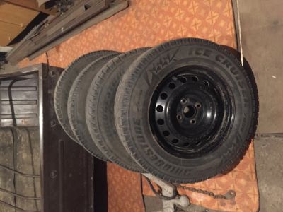 Лот: 12241839. Фото: 1. Колёса 4*100 резина Bridgestone. Шины