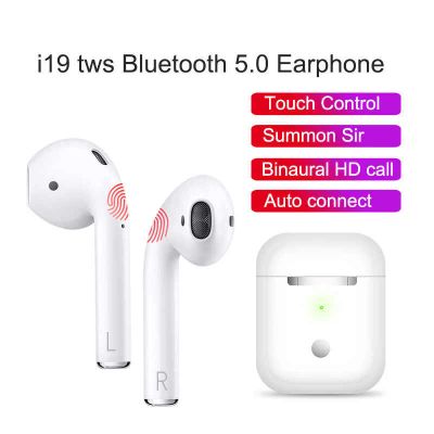 Лот: 14406510. Фото: 1. Наушники гарнитура airpods i19... Наушники, гарнитуры