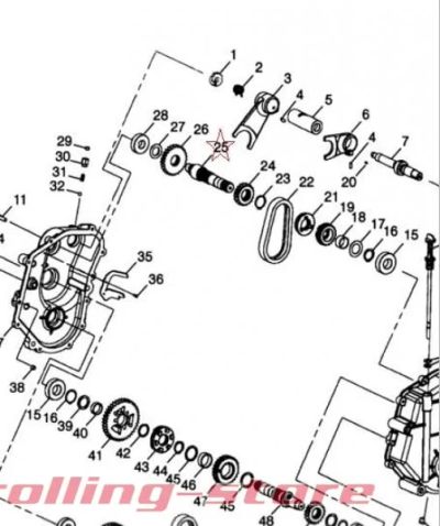 Лот: 11975613. Фото: 1. Вал кп верхний Polaris WideTrak... Запчасти