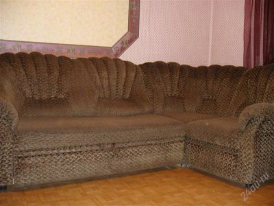 Лот: 2906633. Фото: 1. Угловой диван + кресло одним лотом. Кресла, пуфы