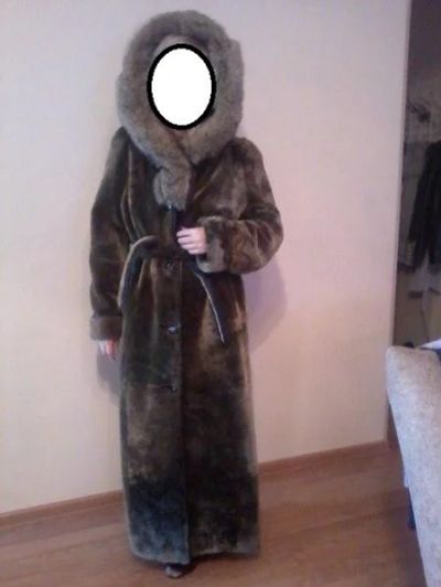Лот: 3160171. Фото: 1. Мутоновая шуба. Верхняя одежда