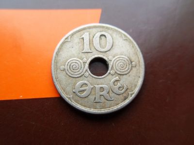 Лот: 13124047. Фото: 1. Дания 10 эре 1940. Европа