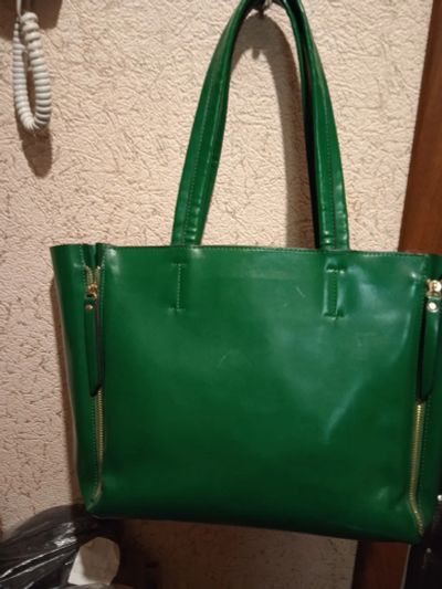 Лот: 19527207. Фото: 1. сумка женская, зеленая, легкая... Сумки