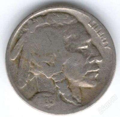 Лот: 786172. Фото: 1. С 1 рубля!!! 5 центов 1935 года... Америка