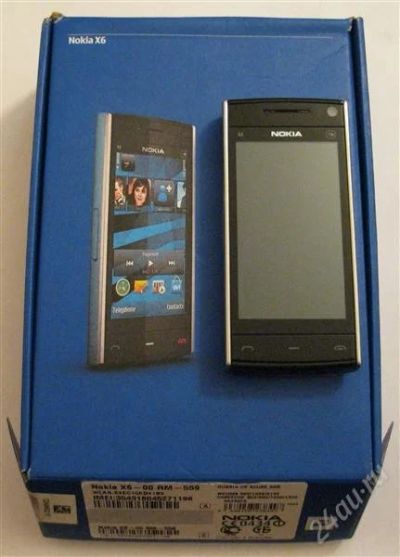 Лот: 923037. Фото: 1. nokia x6 8gb azure 8 gb. 3g, wi-fi... Смартфоны
