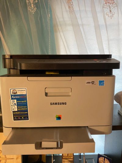 Лот: 17063842. Фото: 1. Цветное мфу Samsung c460w. Картриджи, расходные материалы
