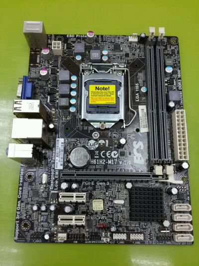 Лот: 8608692. Фото: 1. Материнская плата Elitegroup H61H2-M17... Материнские платы