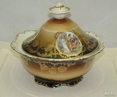 Лот: 15326311. Фото: 1. Goya салатник фарфоровый с крышкой... Фарфор, керамика
