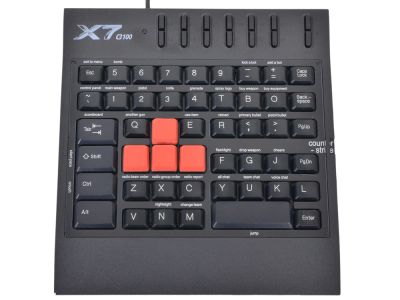 Лот: 8443587. Фото: 1. Клавиатура A4Tech X7 G100 (игровая... Клавиатуры и мыши