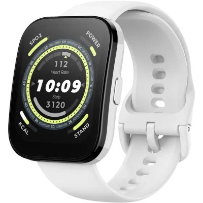 Лот: 22218724. Фото: 1. Умные часы Amazfit Bip 5, белые... Смарт-часы, фитнес-браслеты, аксессуары