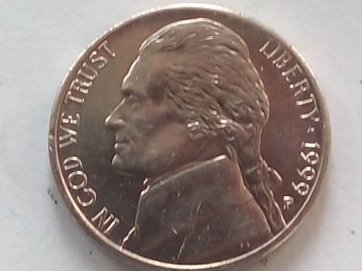 Лот: 18747821. Фото: 1. Монета США 5 центов, 1999 Jefferson... Америка