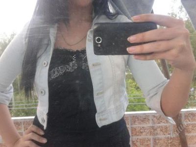 Лот: 2936561. Фото: 1. джинсовая курточка, обмен. Пиджаки, жакеты, жилеты