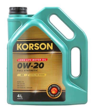 Лот: 20298755. Фото: 1. Масло Korson 0w20 0w-20 SP C5... Масла, жидкости