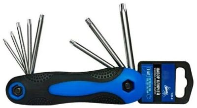 Лот: 23307429. Фото: 1. Ключ TORX-звездочка к-т 8шт (Т... Ручной инструмент