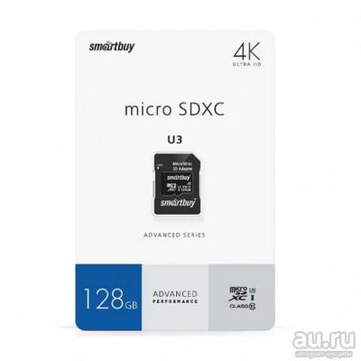 Лот: 17111772. Фото: 1. Карта памяти microSDHC SmartBuy... Карты памяти