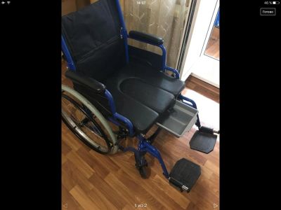 Лот: 9880889. Фото: 1. Инвалидная коляска- стул с санитарным... Реабилитация, уход за больными