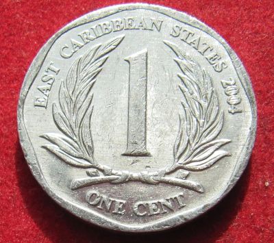 Лот: 18945611. Фото: 1. Восточные Карибы 1 цент, 2004... Остальные страны