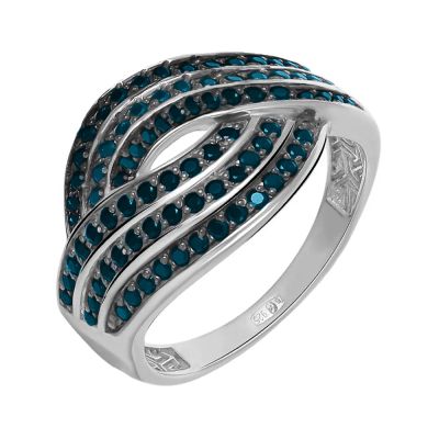 Лот: 23822733. Фото: 1. Серебряное кольцо с фианитами... Кольца, перстни