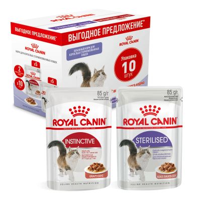 Лот: 24953362. Фото: 1. Royal Canin Instinctive + Sterilised... Корма