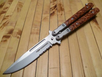 Лот: 5198759. Фото: 1. Нож-балисонг В-100RB. Новый. Ножи, топоры