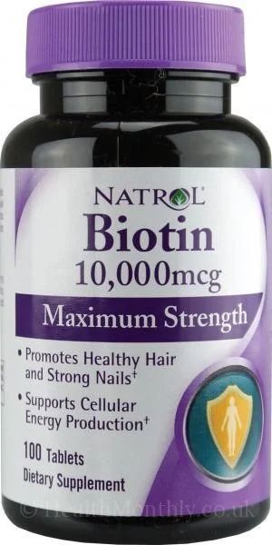 Лот: 9182447. Фото: 1. Biotin 10,000 от Natrol (Спортивное... Спортивное питание, витамины