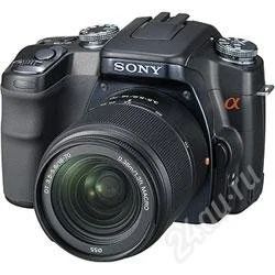 Лот: 148215. Фото: 1. Sony a100+kit + 50mm 1.4 + вспышка... Цифровые зеркальные