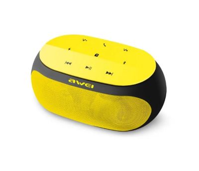 Лот: 9961695. Фото: 1. Колонка Awei Y200 желтая (Bluetooth... Портативные, беспроводные колонки