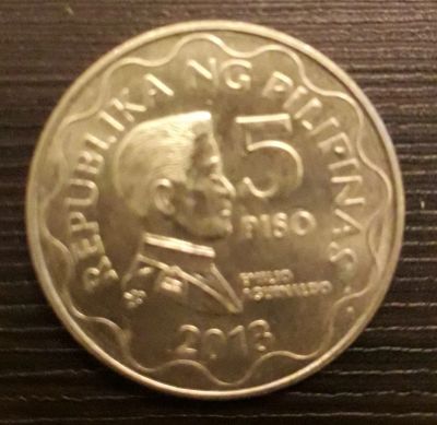 Лот: 13057747. Фото: 1. 5 piso 2013, Pilipinas. Азия