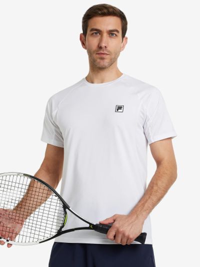 Лот: 22411493. Фото: 1. Футболка мужская FILA, Белый. Другое (спортивная одежда)