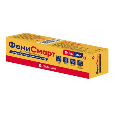 Лот: 24031027. Фото: 1. Фенисмарт 0,1% гель для наружного... Лекарства