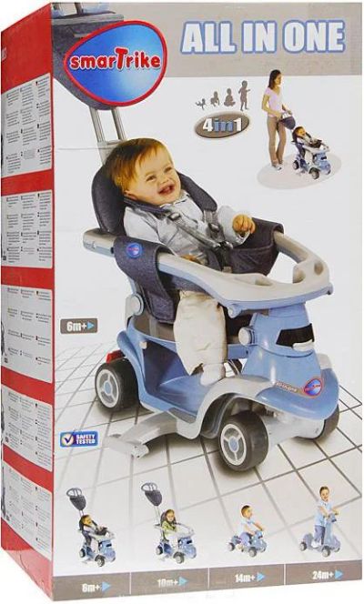 Лот: 4403966. Фото: 1. Каталка-трансформер 4 в 1 Smart-Trike... Красноярск
