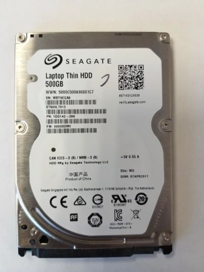 Лот: 17654708. Фото: 1. Жесткий диск Seagate Laptop Thin... Жёсткие диски (HDD)