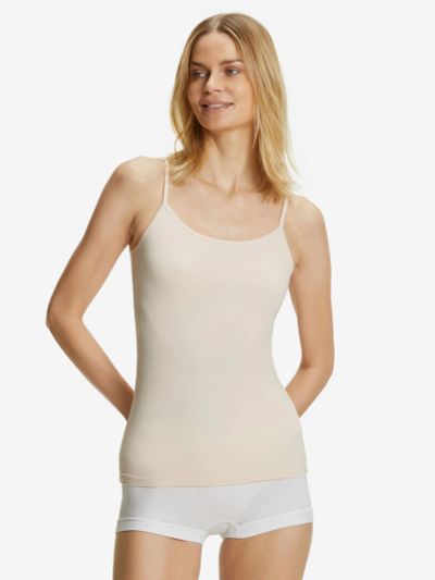 Лот: 22838636. Фото: 1. Женская майка FALKE, Бежевый. Топы, майки