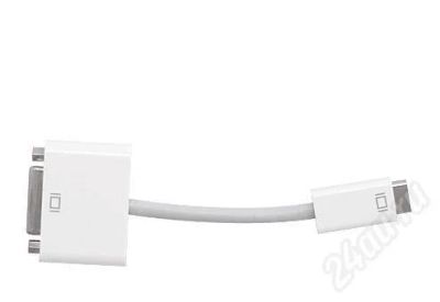 Лот: 539646. Фото: 1. Apple Mini-DVI адаптер to DVI. ЭЛТ-мониторы