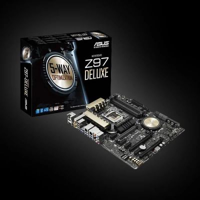 Лот: 18891805. Фото: 1. LGA 1150 asus z97 deluxe. Материнские платы
