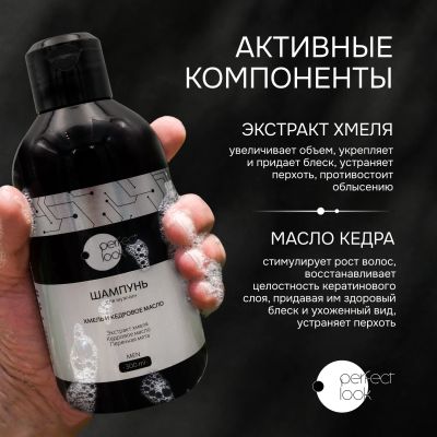 Лот: 23983938. Фото: 1. Перфект Лук шампунь для мужчин... Уход за волосами 