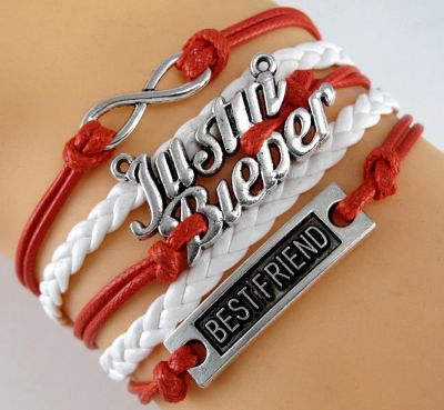 Лот: 4944710. Фото: 1. Браслет. Бело-красный, "Джастин... Браслеты