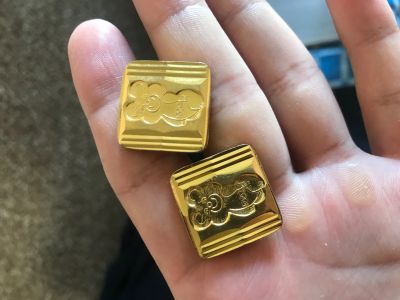 Лот: 12055151. Фото: 1. Запонки с олимпиады 1980 года... Ювелирные изделия