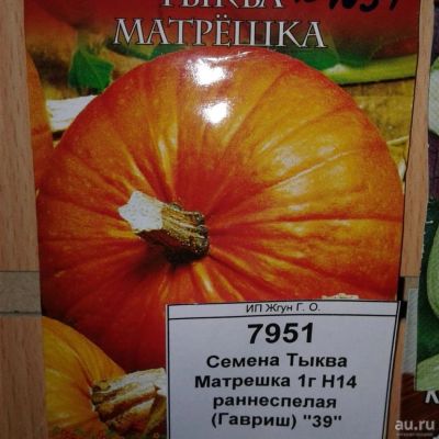 Лот: 9122786. Фото: 1. Семена / овощи / Тыква / Матрешка... Овощи