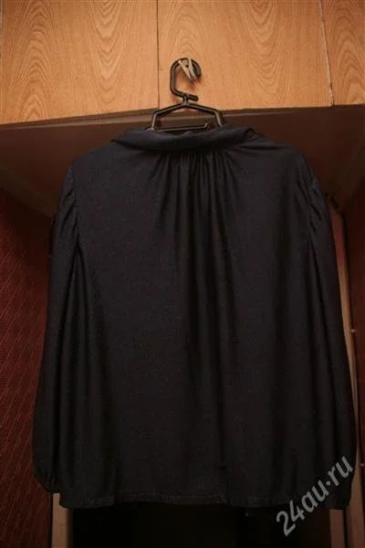 Лот: 2466151. Фото: 1. блуза синяя люрекс. Блузы, рубашки, водолазки