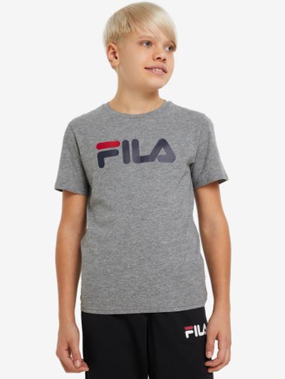 Лот: 22442552. Фото: 1. Футболка для мальчиков FILA, Серый. Другое (спортивная одежда)
