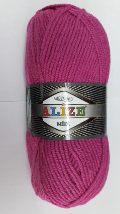 Лот: 8017772. Фото: 1. Пряжа Alize Midi Superlana состав... Ткани, нитки, пряжа
