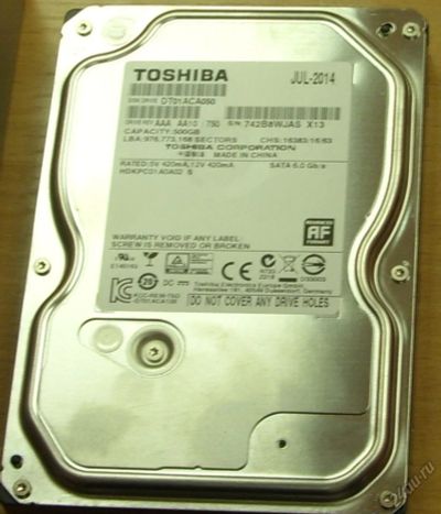 Лот: 5694681. Фото: 1. Жесткий диск для компьютера 500... Жёсткие диски (HDD)