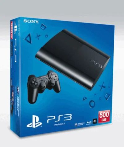Лот: 2580401. Фото: 1. Новая PS3 Super Slim 500Gb (кабель... Игровые приставки, консоли