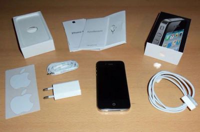 Лот: 4921205. Фото: 1. iPhone 4S чёрный [РСТ, новый... Смартфоны