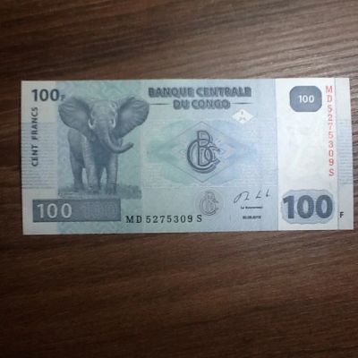 Лот: 18398208. Фото: 1. 100 франков 2013 (Конго) пресс. Африка