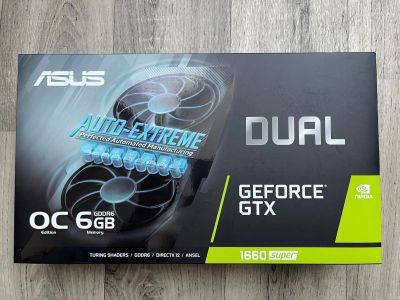 Лот: 19091564. Фото: 1. Видеокарта Asus dual Geforce GTX... Видеокарты